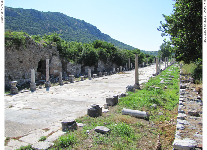 The view westwards along the Arcadian Way, Ephesus at My Favourite Planet