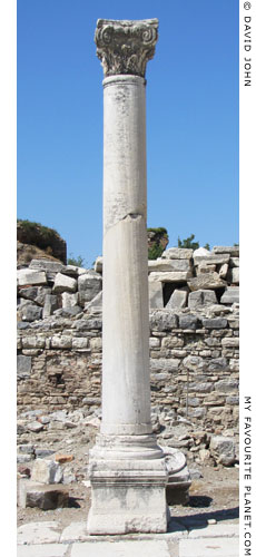 One of the colonnade columns along the Arcadian Way, Ephesus at My Favourite Planet
