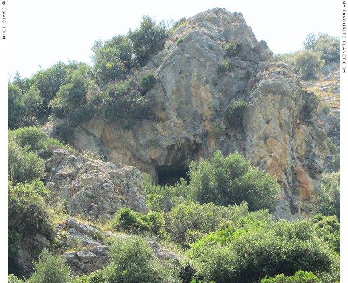 The entrance to a cave on Mount Koressos, Ephesus at My Favourite Planet