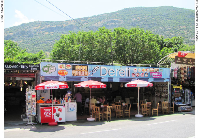 One of the cafes near the upper entrance to Ephesus at My Favourite Planet