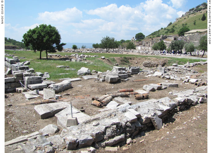 Remains of buildings on the east side of the Upper Agora, Ephesus at My Favourite Planet
