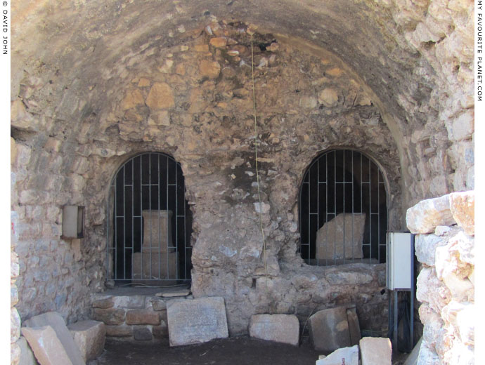 Inscriptions behind bars at the Inscriptions Museum, Ephesus at My Favourite Planet