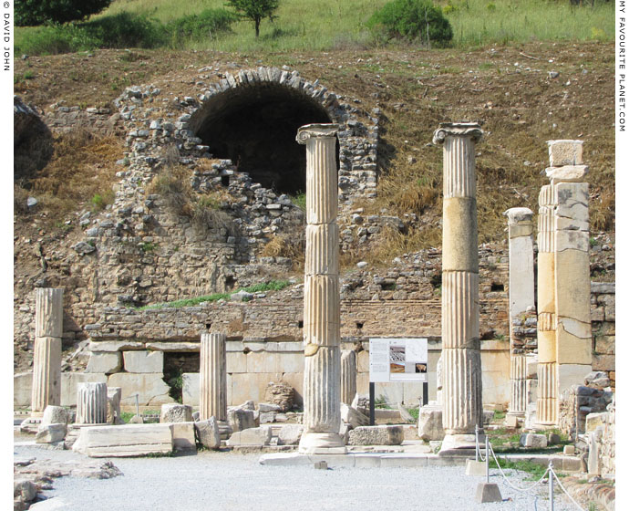 Ionic columns at the east end of the Basilica Stoa, Ephesus at My Favourite Planet