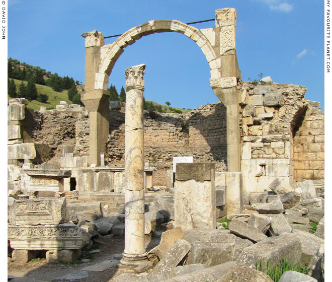The arch of the Domitian Fountain on Domitian Square, Ephesus at My Favourite Planet The arch of the Domitian Fountain on Domitian Square, Ephesus at My Favourite Planet