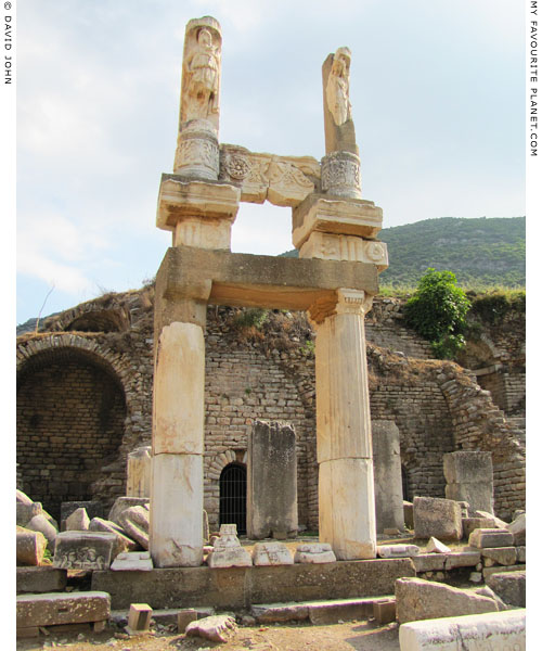 The reconstructed facade of the sanctuary of Domitian, Ephesus at My Favourite Planet