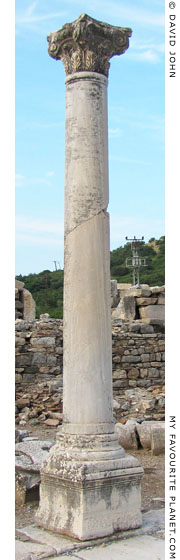 Column with a composite capital, Kuretes Street, Ephesus, Turkey at My Favourite Planet
