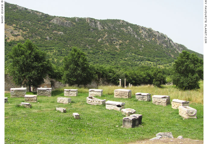 Ancient sarcophagi near the Arcadian Way, Ephesus at My Favourite Planet Ancient sarcophagi near the Arcadian Way, Ephesus at My Favourite Planet