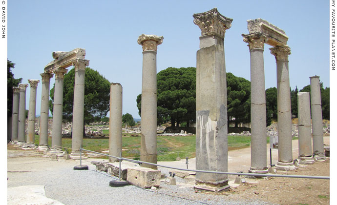 Colonnade of the stoa at the southeast corner of the Lower Commercial Agora, Ephesus