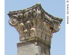 A composite capital of a pillar in the Lower Agora, Ephesus at My Favourite Planet