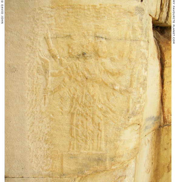 A graffito of the goddess Hekate, Mazeus and Mithridates Gate, Ephesus, Turkey at My Favourite Planet