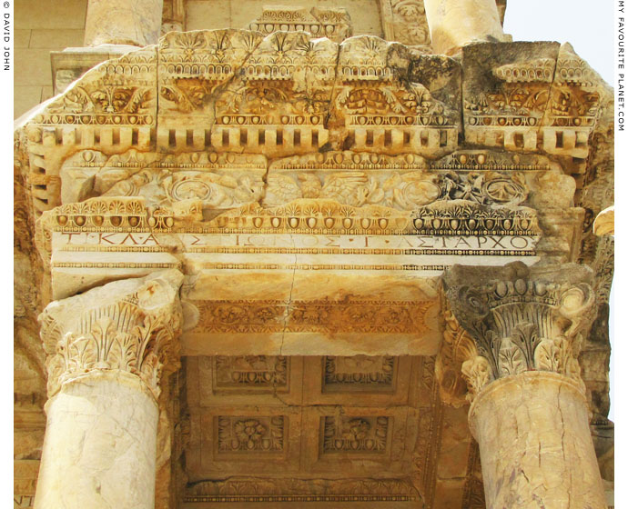 Columns and entablature of the facade of the Celsus Library, Ephesus at My Favourite Planet