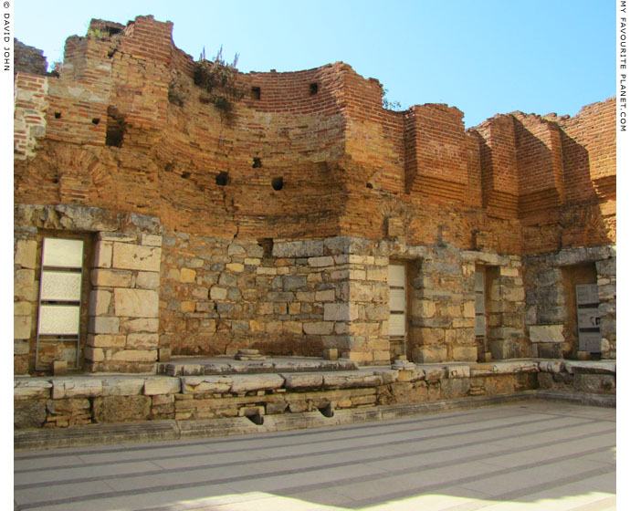 The apse on the west wall of the Celsus Library interior at My Favourite Planet