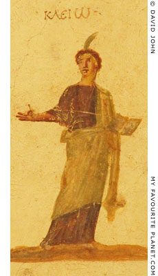 Fresco of the muse Kleo in the Terrace Houses, Ephesus at My Favourite Planet