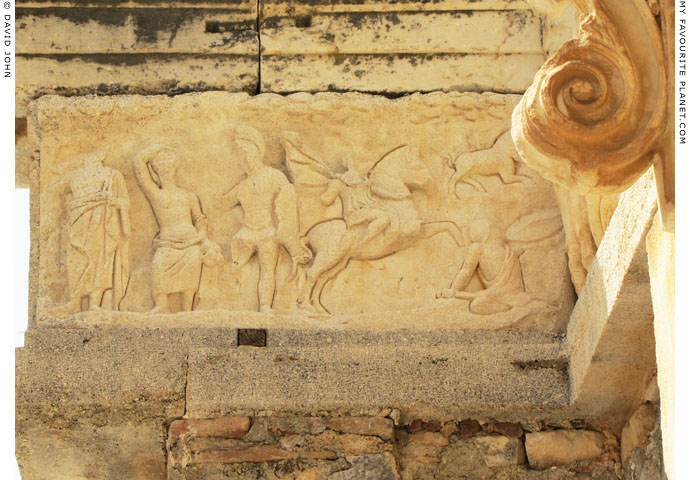 Frieze Block A in the porch of the Temple of Hadrian, Ephesus at My Favourite Planet