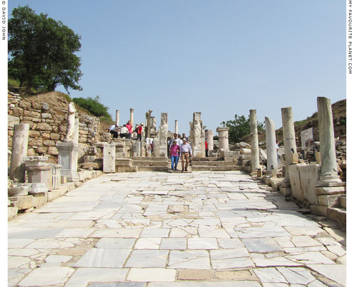 The upper entrance to Kuretes Street, through the Herakles Gate, Ephesus at My Favourite Planet