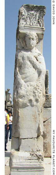 The Herakles pillar on the right of the Herakles Gate, Ephesus at My Favourite Planet