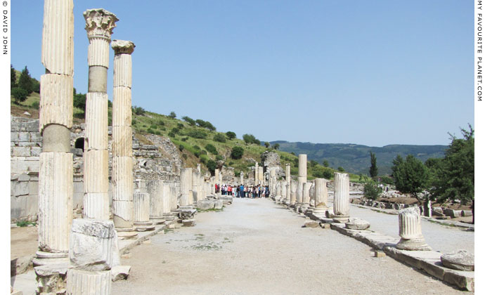 The Basilica Stoa on the north side of the Upper Agora, Ephesus at My Favourite Planet
