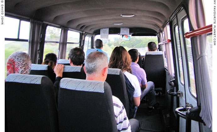 Aboard a dolmuş minibus from Ephesus to Selcuk, Turkey at My Favourite Planet