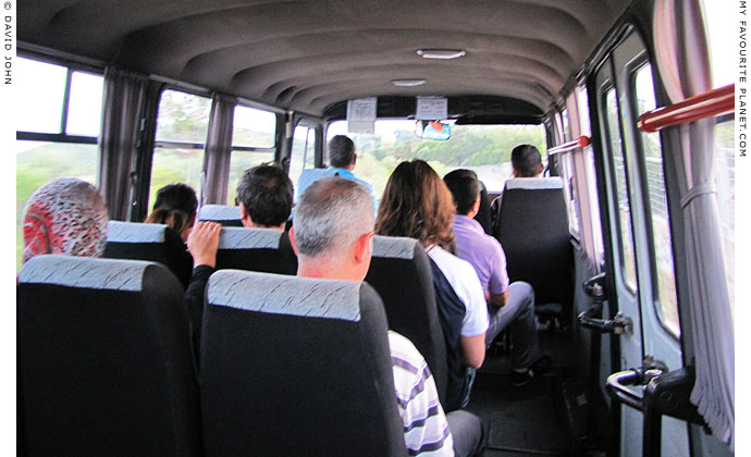 Aboard a dolmuş minibus from Ephesus to Selcuk, Turkey at My Favourite Planet Aboard a dolmuş minibus from Ephesus to Selcuk, Turkey at My Favourite Planet