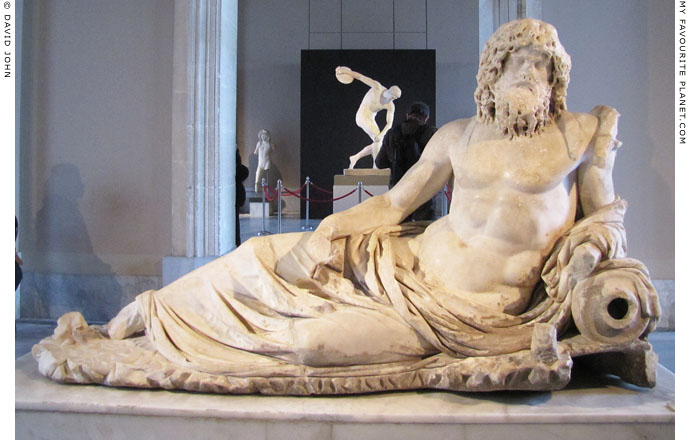 A marble statue of a river god from Ephesus, Istanbul Archaeological Museum at My Favourite Planet