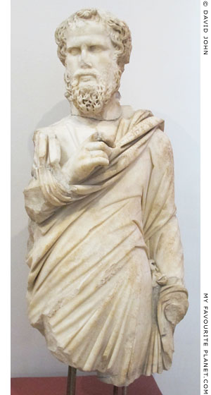 A marble statue of a Sophist from Ephesus at My Favourite Planet