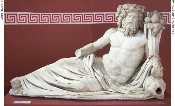 A marble statue of a river god from Ephesus at My Favourite Planet