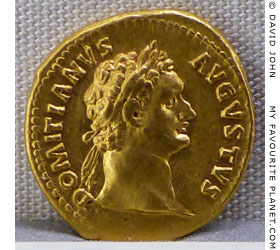 Gold coin of Emperor Domitian at My Favourite Planet Gold coin of Emperor Domitian at My Favourite Planet