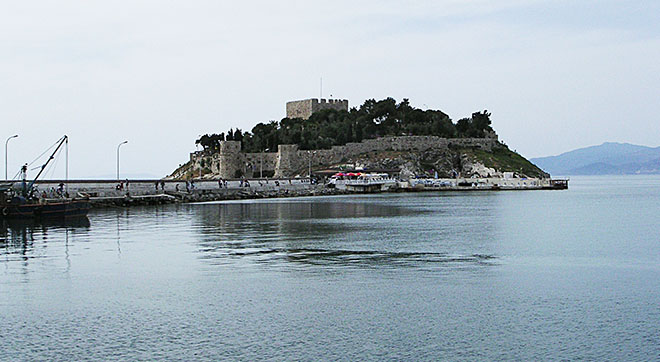 Genoese fortress on Güvercin Ada (Dove or Pigeon Island), Kusadasi, Turkey at My Favourite Planet Genoese fortress on Güvercin Ada (Dove or Pigeon Island), Kusadasi, Turkey at My Favourite Planet