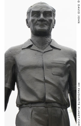 Statue of Kemal Atatürk in Kusadasi harbour, Turkey at My Favourite Planet