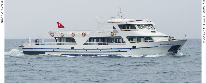 The Kusadasi Express ferry in Kusadasi harbour, Turkey at My Favourite Planet