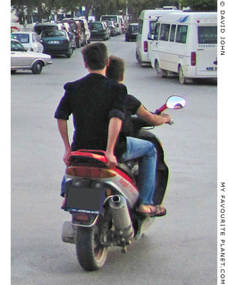 A motor scooter in Kusadasi, Turkey at My Favourite Planet