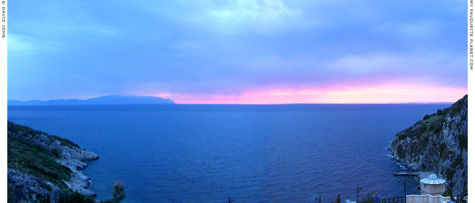 Spring sunset over the Samos Strait, Kusadasi, Turkey at My Favourite Planet
