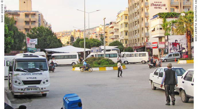 The central dolmus station, Shevki Hasirci Meydani, Kusadasi, Turkey at My Favourite Planet