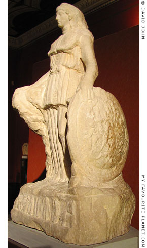 The left side of the Lenormant Athena statuette at My Favourite Planet