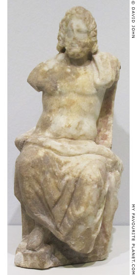 Marble figurine of enthroned Asklepios from the Pergamon Asklepieion at My Favourite Planet