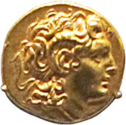 Gold stater of Lysimachus at My Favourite Planet Gold stater of Lysimachus at My Favourite Planet