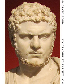 Marble bust of Roman Emperor Caracalla at My Favourite Planet