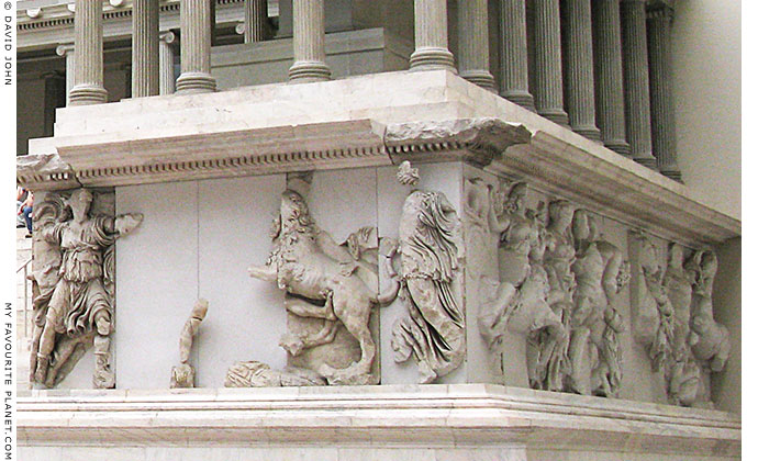 Detail of the Great Altar of Zeus in the Pergamon Museum, Berlin at My Favourite Planet