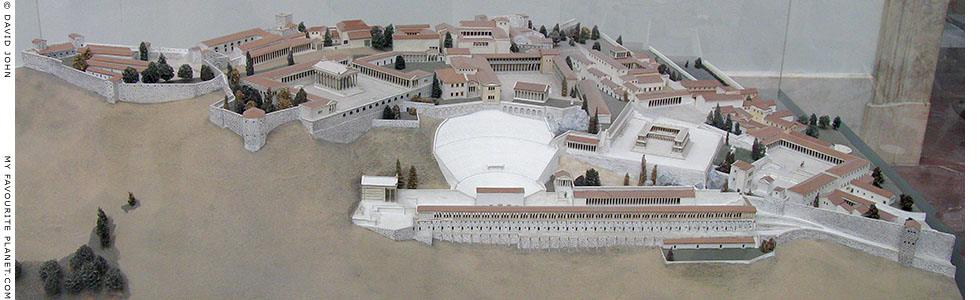 Model of the Pergamon Acropolis in the Pergamon Museum, Berlin at My Favourite Planet