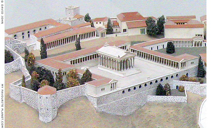 Model of the Temple of Trajan on the Pergamon Acropolis, Pergamon Museum, Berlin at My Favourite Planet