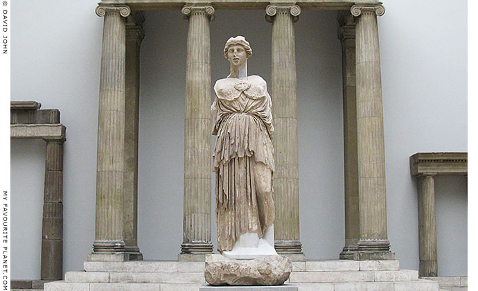 Statue of Athena Parthenos from the Library of Pergamon, Turkey at My Favourite Planet