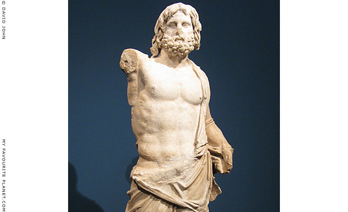 Statue of Poseidon from the Great Altar of Zeus, Pergamon, Turkey at My Favourite Planet