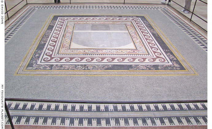 The reconstructed floor mosaic from the Northwest Room of Pergamon Palace V at My Favourite Planet