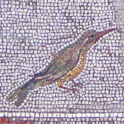 Bird on the floor mosaic of Pergamon Palace V at My Favourite Planet Bird on the floor mosaic of Pergamon Palace V at My Favourite Planet