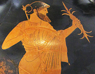 Zeus holding his thunderbolts at My Favourite Planet Zeus holding his thunderbolts at My Favourite Planet