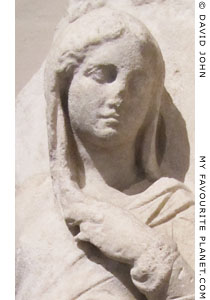 The young woman in the hero relief from Pergamon at My Favourite Planet The young woman in the hero relief from Pergamon at My Favourite Planet