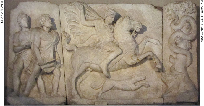 Large hero horseman relief in Istanbul Archaeological Museum at My Favourite Planet Large hero horseman relief in Istanbul Archaeological Museum at My Favourite Planet