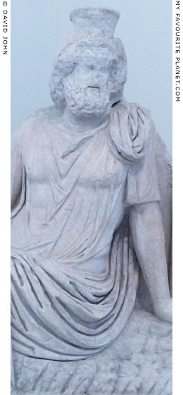 Marble relief of a river god wearing a polos at My Favourite Planet Marble relief of a river god wearing a polos at My Favourite Planet