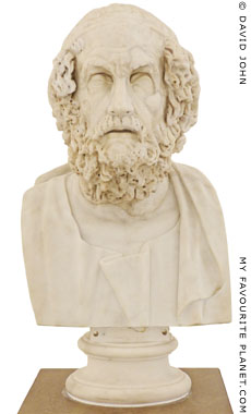 Bust of Homer in the Naples Museum, Italy at My Favourite Planet Bust of Homer in the Naples Museum, Italy at My Favourite Planet