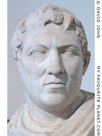 Marble bust of Philetaerus of Pergamon at My Favourite Planet